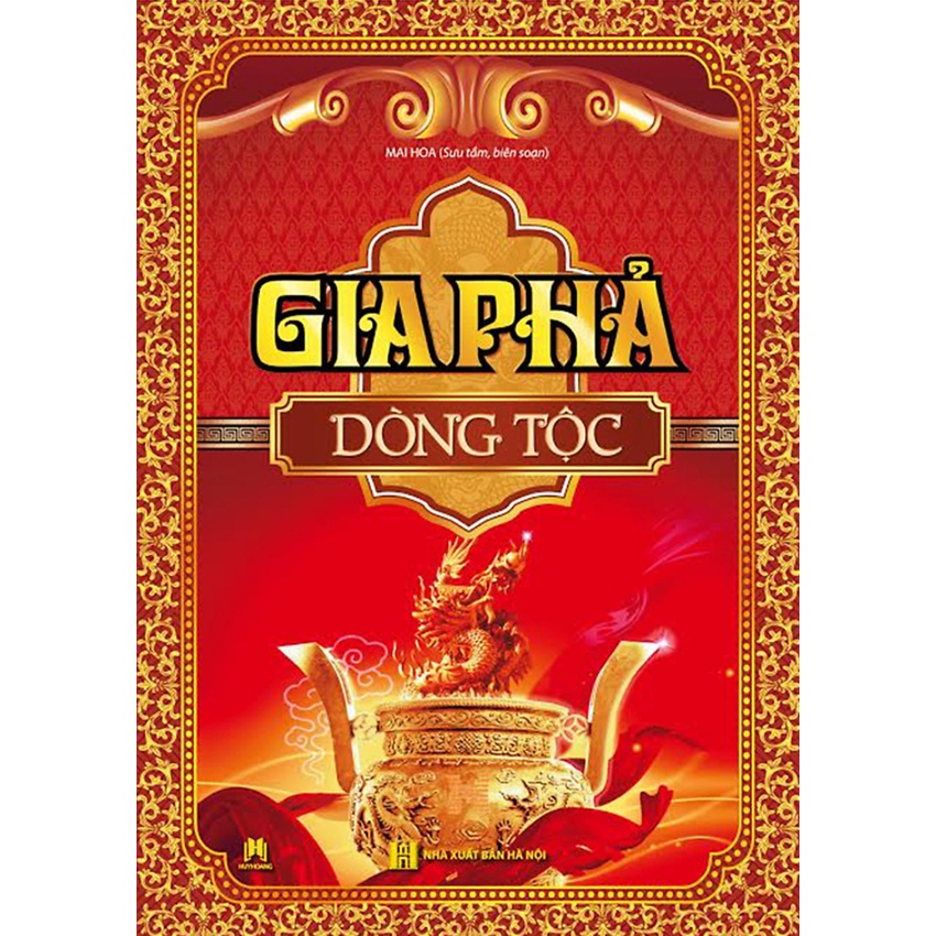 Sách - Gia Phả Dòng Tộc - Viền Vàng (Huy Hoàng) - HH
