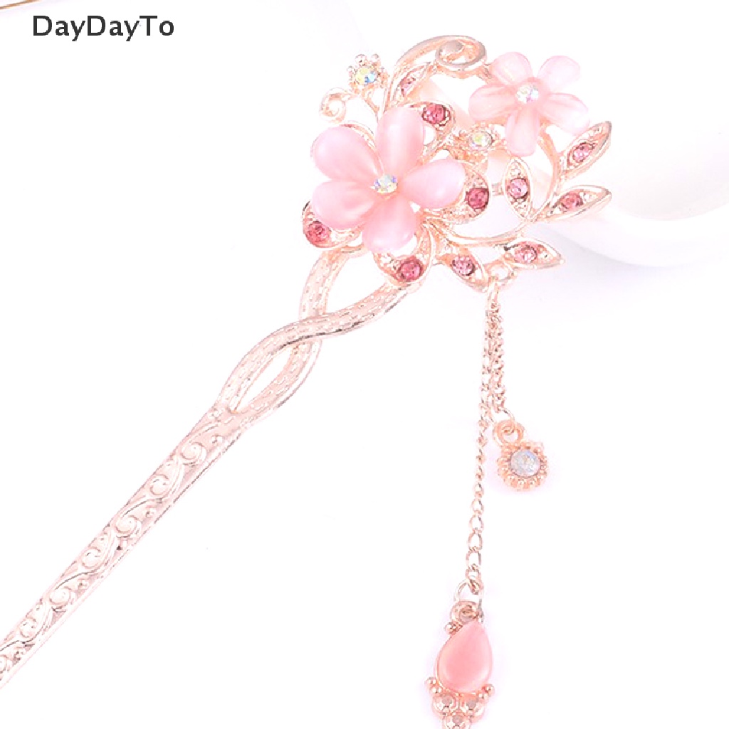 Trâm Cài Tóc Đính Đá Mắt Mèo Đôi Thời Trang