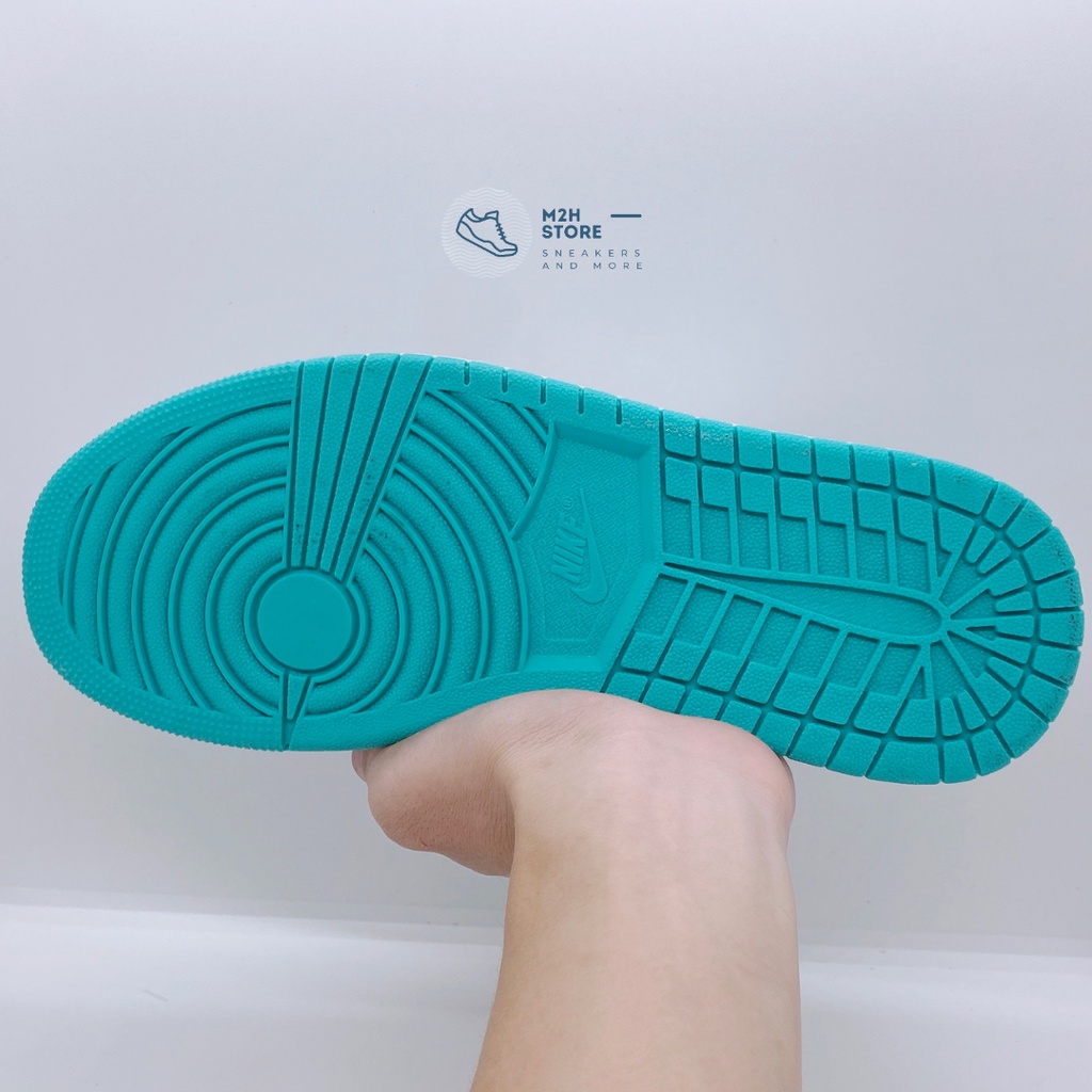 Giày Thể Thao Nam Nữ Sneaker Air Jordan 1 Cổ Thấp Xanh Ngọc Full Size | BigBuy360 - bigbuy360.vn