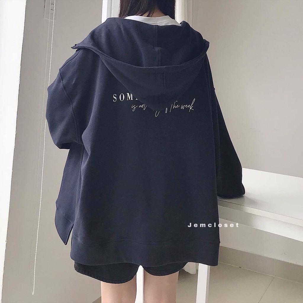 Áo Khoác Nỉ Chữ Someday, Freesize Unisex Nhiều Màu Ulzzang