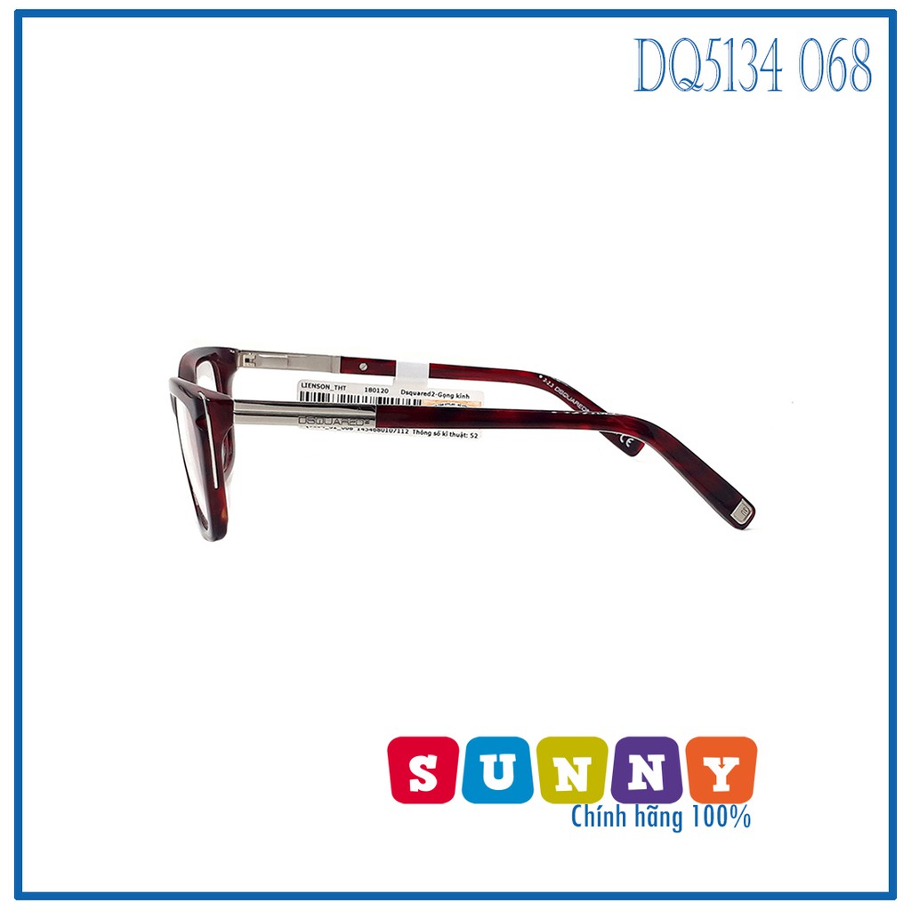 Gọng kính thời trang DSquared2 DQ5034 068 chính hãng, thiết kế dễ đeo bảo vệ mắt