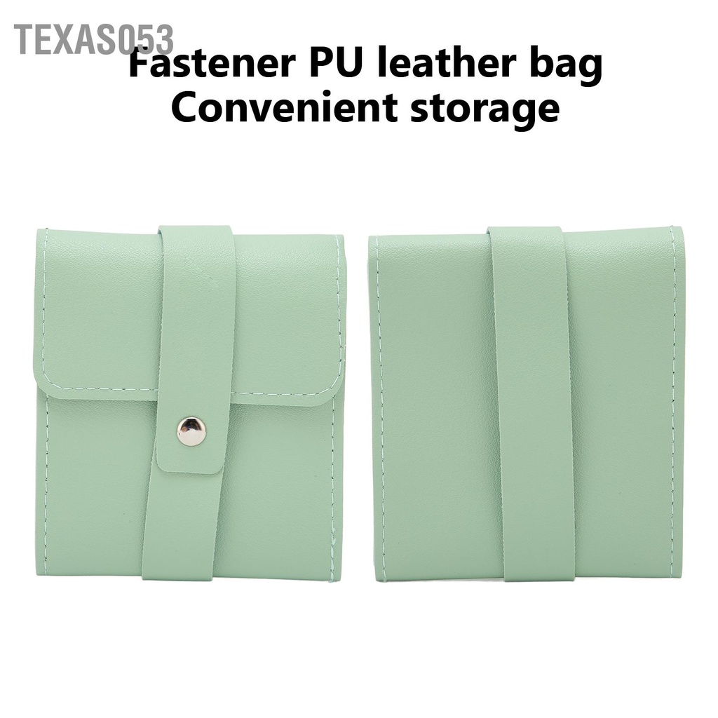 Texas053 12 cái Bộ làm móng tay bằng thép không gỉ chân con dao kéo lông mày Earpick Nail Clipper Set (Mint Green)