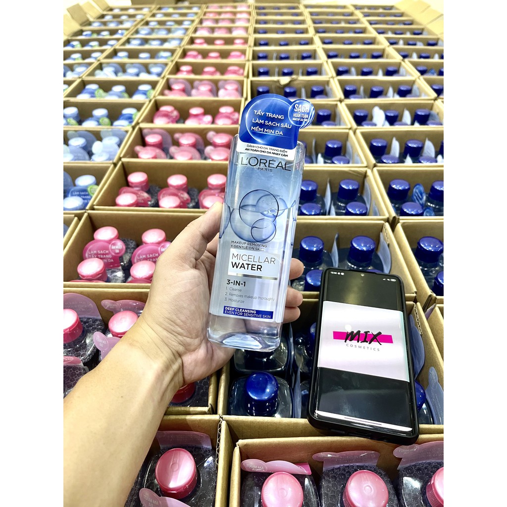 Nước tẩy trang Nước tẩy trang Loreal - L'Oreal Paris 3-in-1 Micellar 400ml🌟Sạch sâu🌟L oreal🌟Mềm da🌟Sữa rửa mặt Loreal🌟