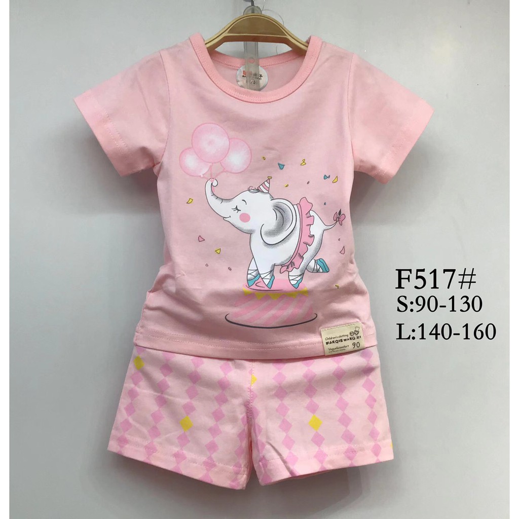 Bộ Xuất Hàn FANQ _ Chất thun cotton co giãn 4 chiều_Mẫu 2021 bé gái 1