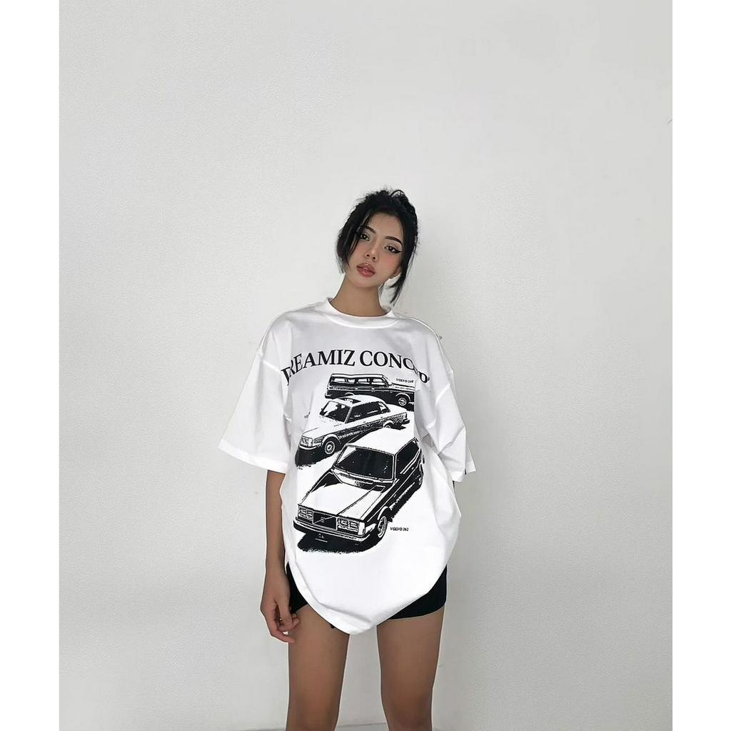 Áo thun nữ 910TPEARTH, áo phông basic hiện đại cá tính chất cotton dày dặn oversize