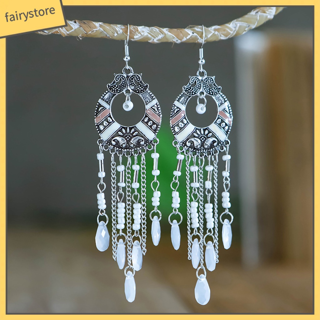 Khuyên tai nữ trang dáng dài tạo hình độc đáo