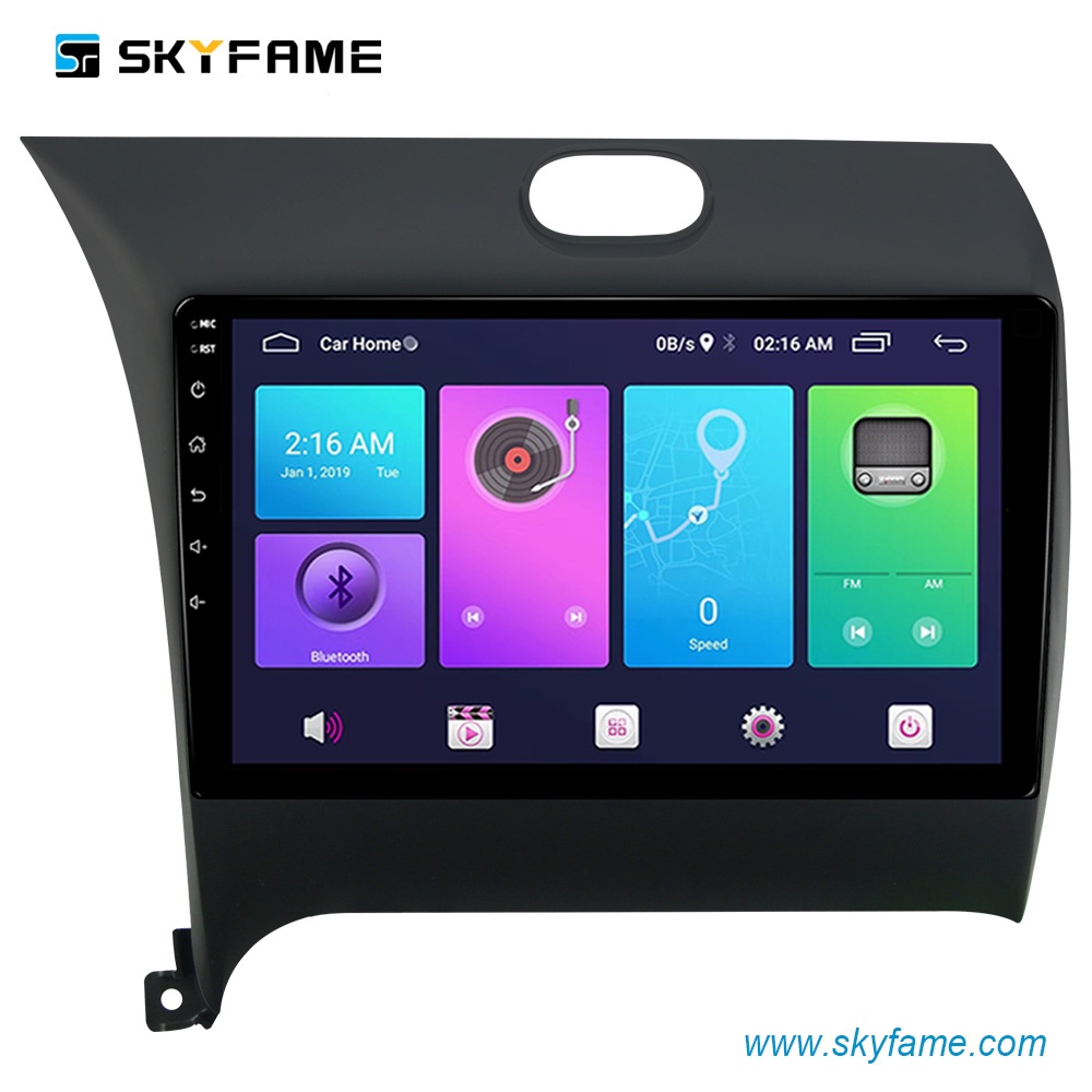 Mặt dưỡng màn hình DVD android 9” 10” KIA K3  2013 2014 2015 2016 2017 2018 Jack nguồn Zin