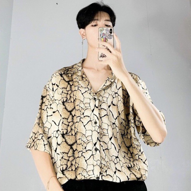 ÁO SƠMI LỤA CỔ VEST UNISEX (hình chụp thật) | BigBuy360 - bigbuy360.vn