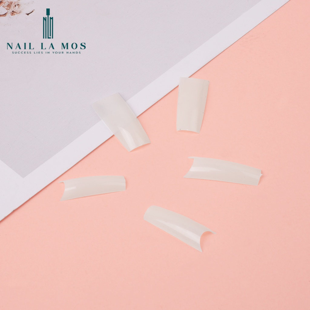 Móng nối HSM chính hãng phom vuông lẻ size - Móng tip 1 túi 50 móng (size 5 6 7 8 9)