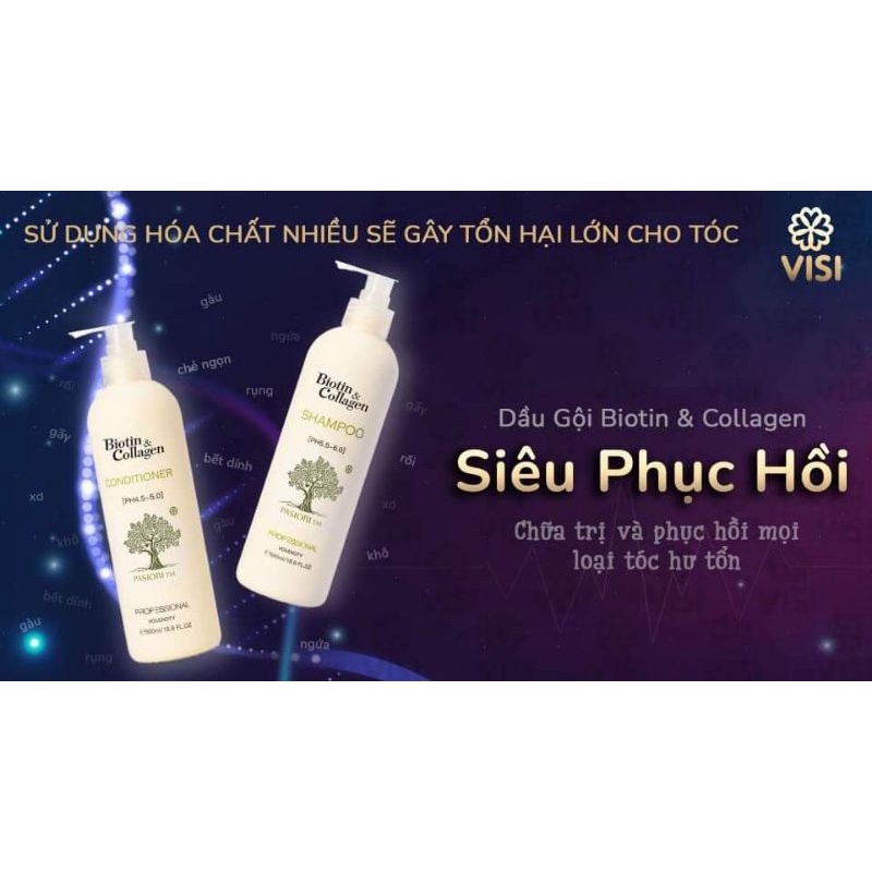 {CHÍNH HÃNG MẪU MỚI} DẦU GỘI XẢ BIOTIN COLLAGEN VOUDIOTY NEW SIÊU MỀM MƯỢT CHO TÓC KHÔ PHỤC HỒI TÓC- 500ml -1000ml