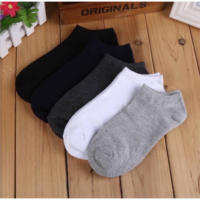 Vớ Cotton cổ ngắn dày dặn, đi giày