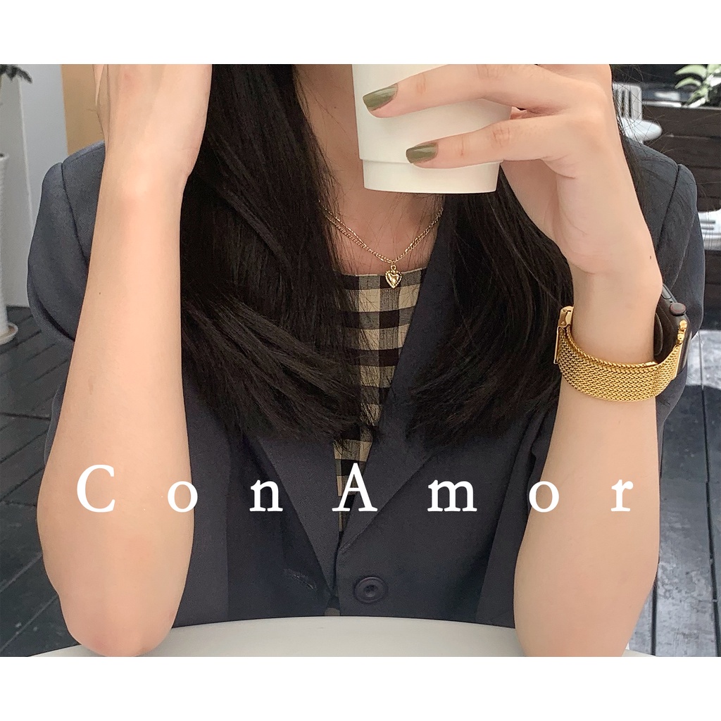 Dây đeo inox Milanese cho đồng hồ thông minh Iwatch 7 6 SE 5 4 3 2 38 40 42 41 45 44mm