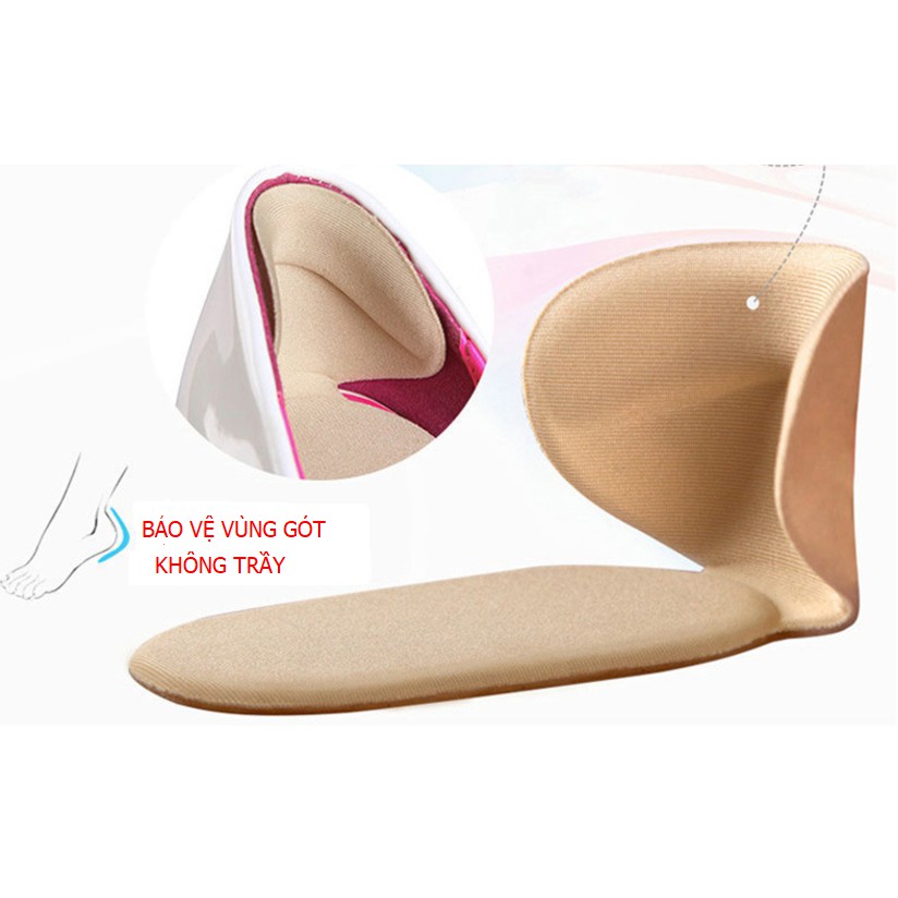 [SIÊU GIẢM GIÁ] Bộ 2 Miếng dán lót giầy mouse êm giúp tránh trầy sướt sau gót và giảm đau gót, free size 2 cái