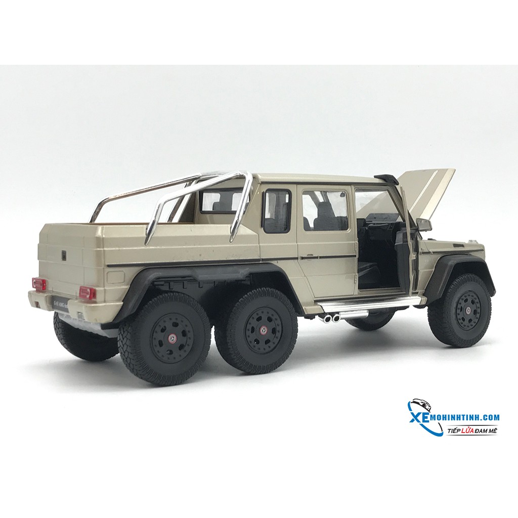 Xe Mô Hình Mercedes Benz G63 6X6 1:24 Welly (Gold)