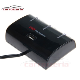 Bộ chia tẩu sạc ô tô 1 ra 3 sạc bật lửa ô tô với 1 cổng usb 12v 24v