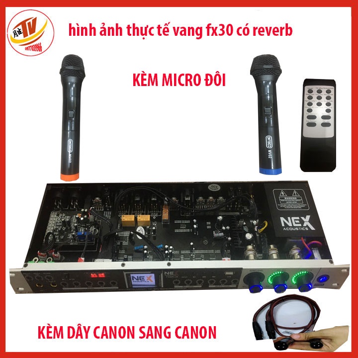 [kèm micro đôi] Vang cơ karaoke chuyên nghiệp NEX FX30 Plus  Vang cơ Karaoke vang cơ Nex FX50PLUS