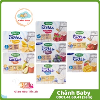 Sữa chua bledina pháp nhiều vị cho bé từ 6 tháng - lốc 6 hộp