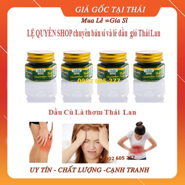 [Combo] 12 chai dầu cù là thơm Green Herb bạc hà Thái Lan 10g