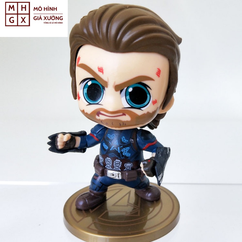 (Có Bán Lẻ) Mô Hình 6 Siêu Anh Hùng Marvel Avengers Cao 11cm Thanos DoctorStrange Thor Loki CaptainAmerica WinterSoldier