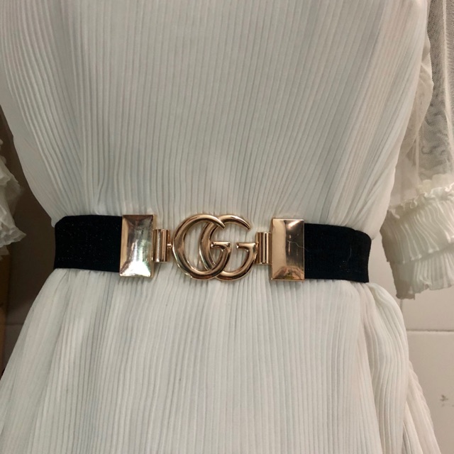 Thắt lưng thun bản 3cm. Mặt logo