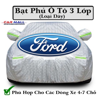 Bạt phủ xe ô tô ford ecosport, everest, escape, focus, explorer, ranger - chất liệu bạt tráng nhôm 3 lớp