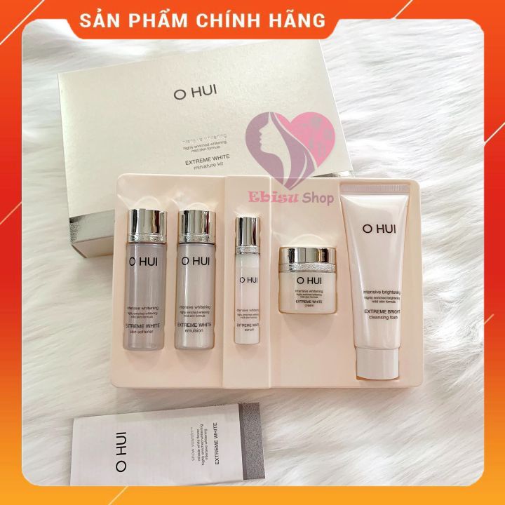 SET OHUI EXTREME WHITE Mini DƯỠNG TRẮNG - MỜ THÂM NÁM - CHỐNG LÃO HOÁ