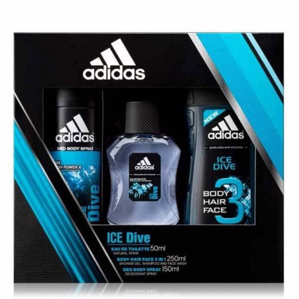 bộ 3 sản phẩm tắm gội của ADIDAS