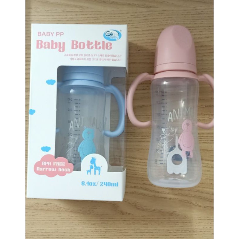 Bình sữa cổ hẹp tay cầm 140ml và 240ml