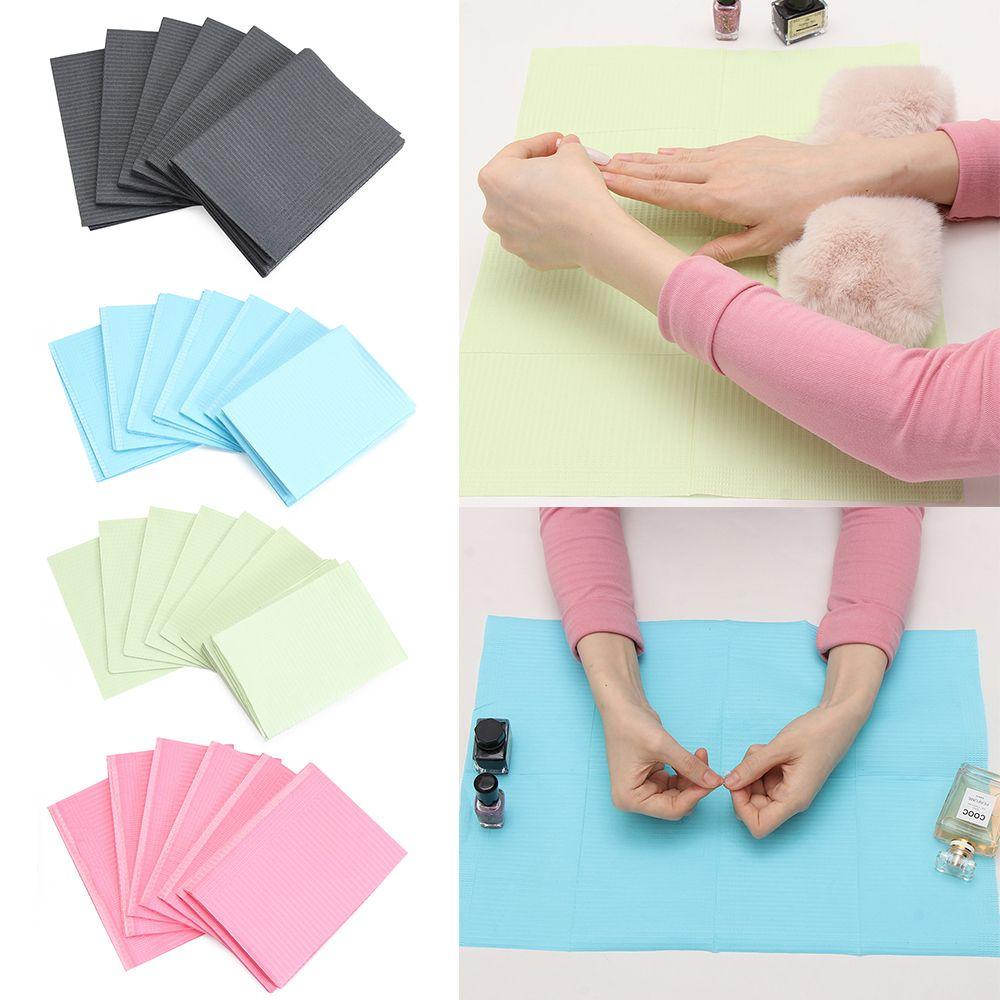 FUTURE 5/20Pcs/pack Manicure Tools One Time Multicolor Collapsible Clean The Gasket New Composite Membrane Tablecloth Mat Variety Hand Pad Napkin/Multicolor