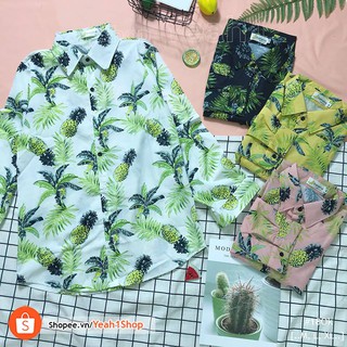 [🍌Banana]- Áo sơ mi hoạt hình tay dài Thơm ( M, L, XL )