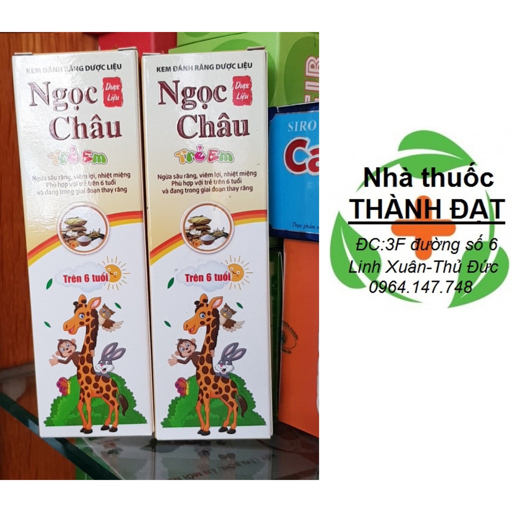 kem đánh răng trẻ em ngọc châu