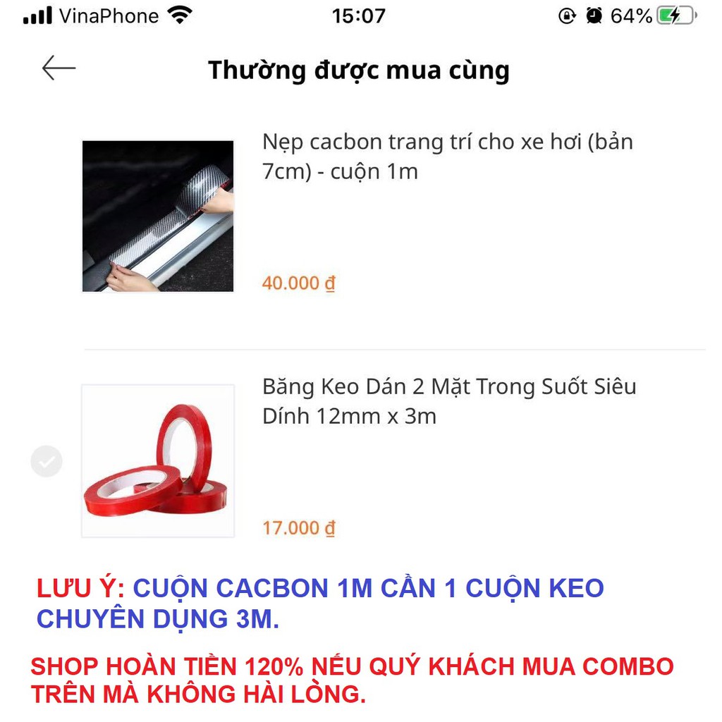 Nẹp Cacbon chống trầy xước bước chân xe ô tô - cuộn 1m