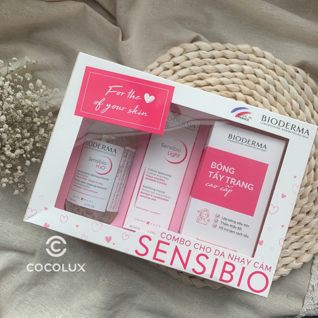 Bộ Sản Phẩm Combo Cho Da Nhạy Cảm Bioderma Sensibio