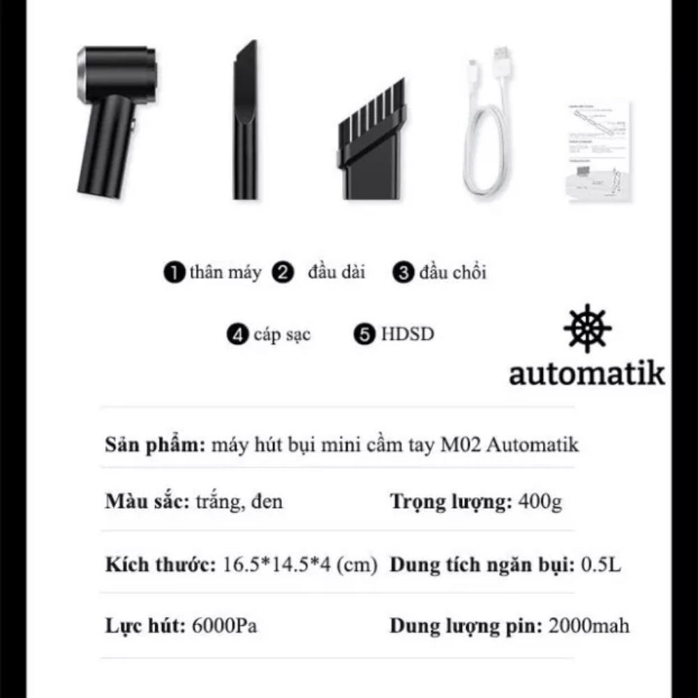 Máy hút bụi, máy hút bụi cầm tay không dây pin sạc, máy hút cầm tay mini hút bụi ô tô, hút mọi ngóc ngách
