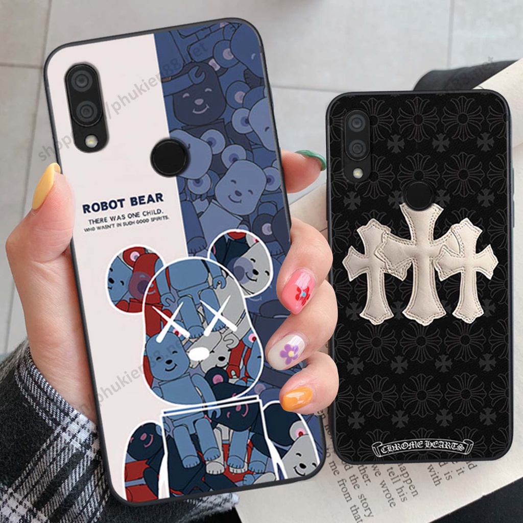 Ốp lưng Xiaomi Redmi 7 hình Robot Bear, Kawsnc bảo vệ điện thoại