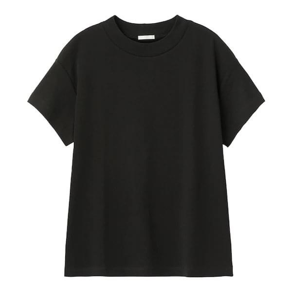 Áo thun nữ đen trơn Crew-Neck T-shirt chất vải mềm, thoáng mát, rộng rãi, thoải mái ChiDu - TA023