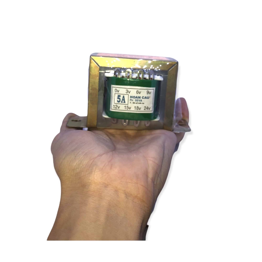 Biến Áp 5A -0V-6V-9V-12V-15V-18V-24V-800g Siêu Biền - Hoàn Cầu