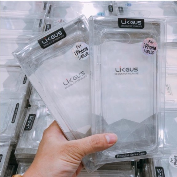 Ốp lưng IPhone X/ XS hiệu Likgus chống sốc, không ố vàng ( Trong suốt )