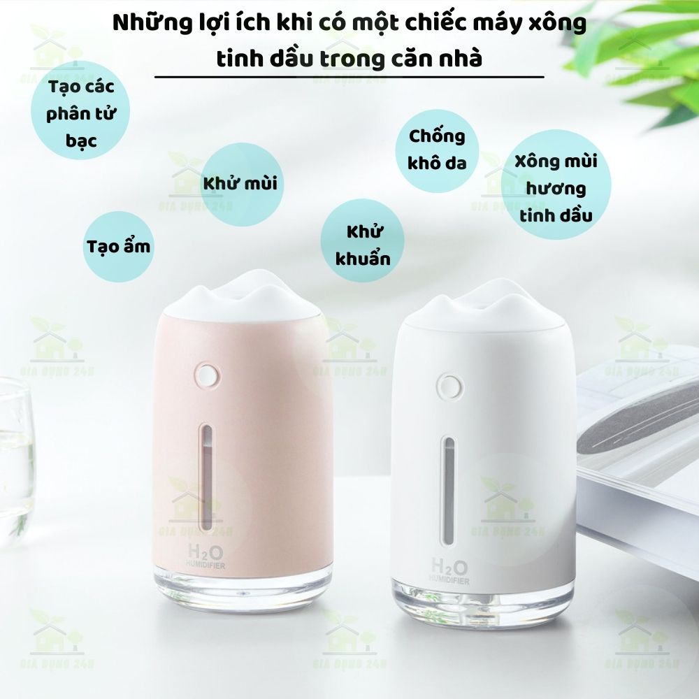 Máy Xông Tinh Dầu Khuếch Tán Tinh Dầu Phun Sương,Tạo Ẩm [CAO CẤP] Dùng Pin Sạc Cho Phòng Ngủ Phòng Khách Văn Phòng Ô Tô