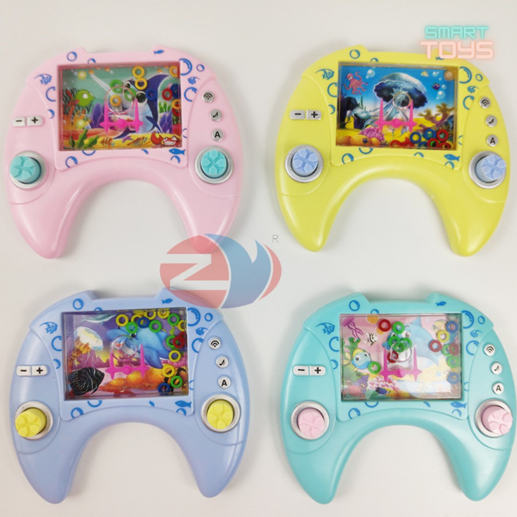 Máy chơi game bắn vòng nước cho bé, đồ chơi tuổi thơ siêu cute, chọn màu random