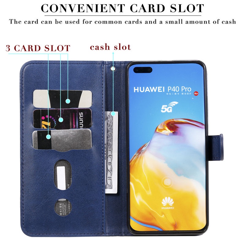 Ốp Điện Thoại Da Nắp Lật Có Khóa Kéo Cho OPPO A9 A5 A92 A16 A72 A76 A11 A54 A54S A55 A36 A53S A52 A53