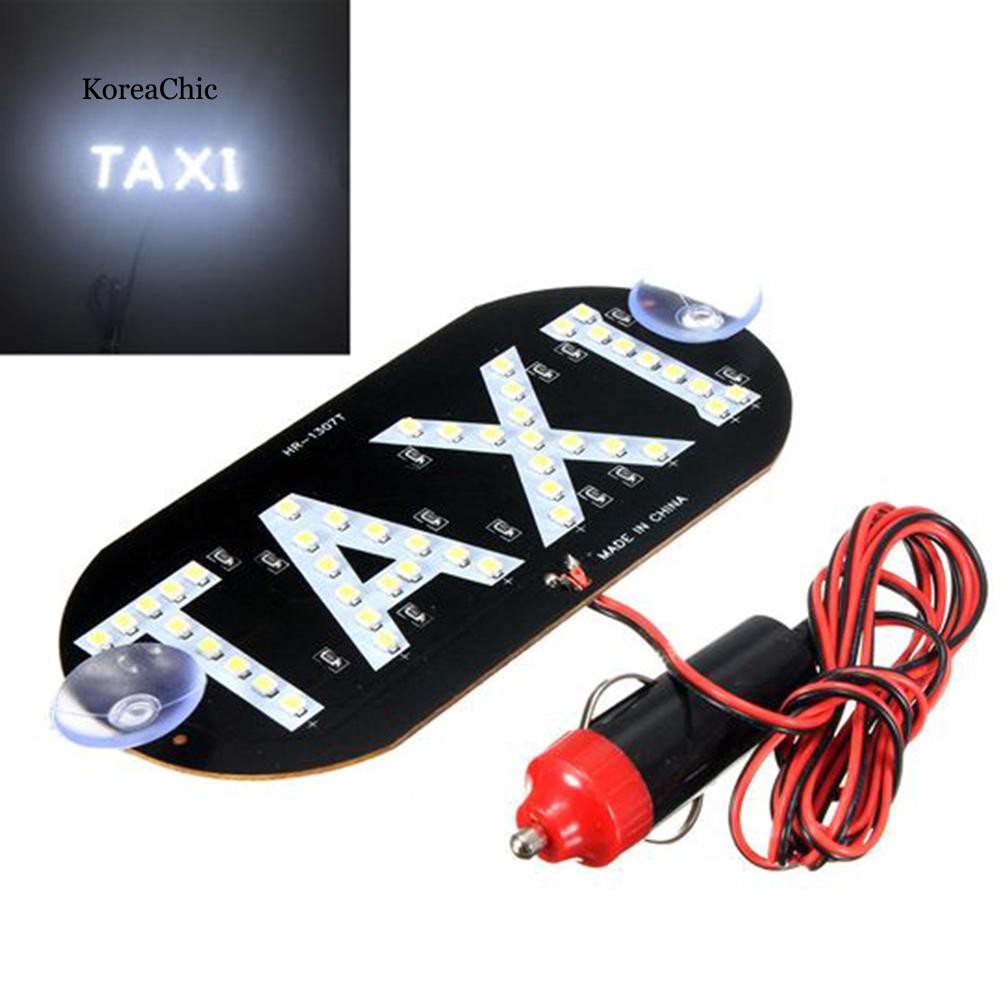 Bảng đèn LED chữ TAXI có cốc giác hút dán cửa kính trang trí đa dụng