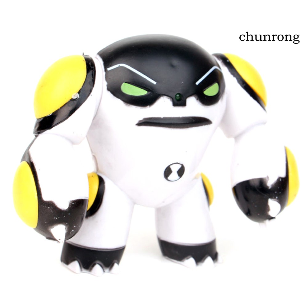CR+9Pcs Ben 10 Kineceleran Heatblast LED Action Figures Kids Toy Gift Decor