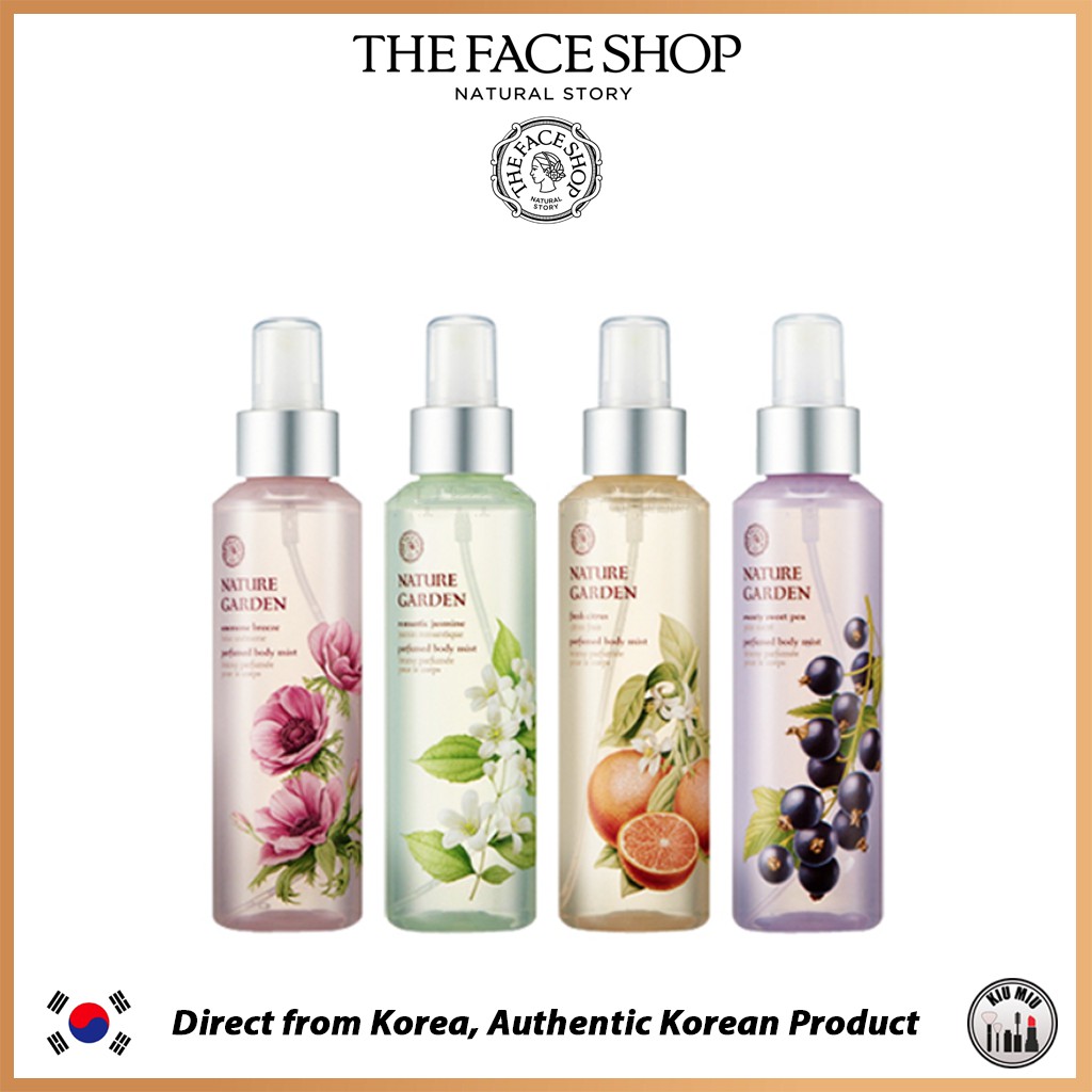 THE FACE SHOP NATURE GARDEN PERFUME BODY MIST 155ml *ORIGINAL KOREA*