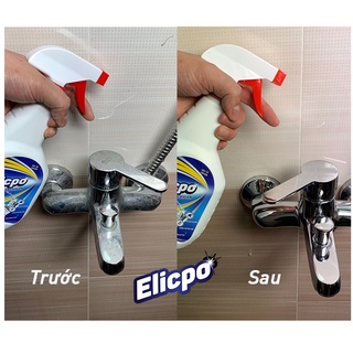 Siêu Tẩy Ố Vàng Nhà Vệ Sinh, Tẩy Vòi Rửa Inox Elicpo 500ml