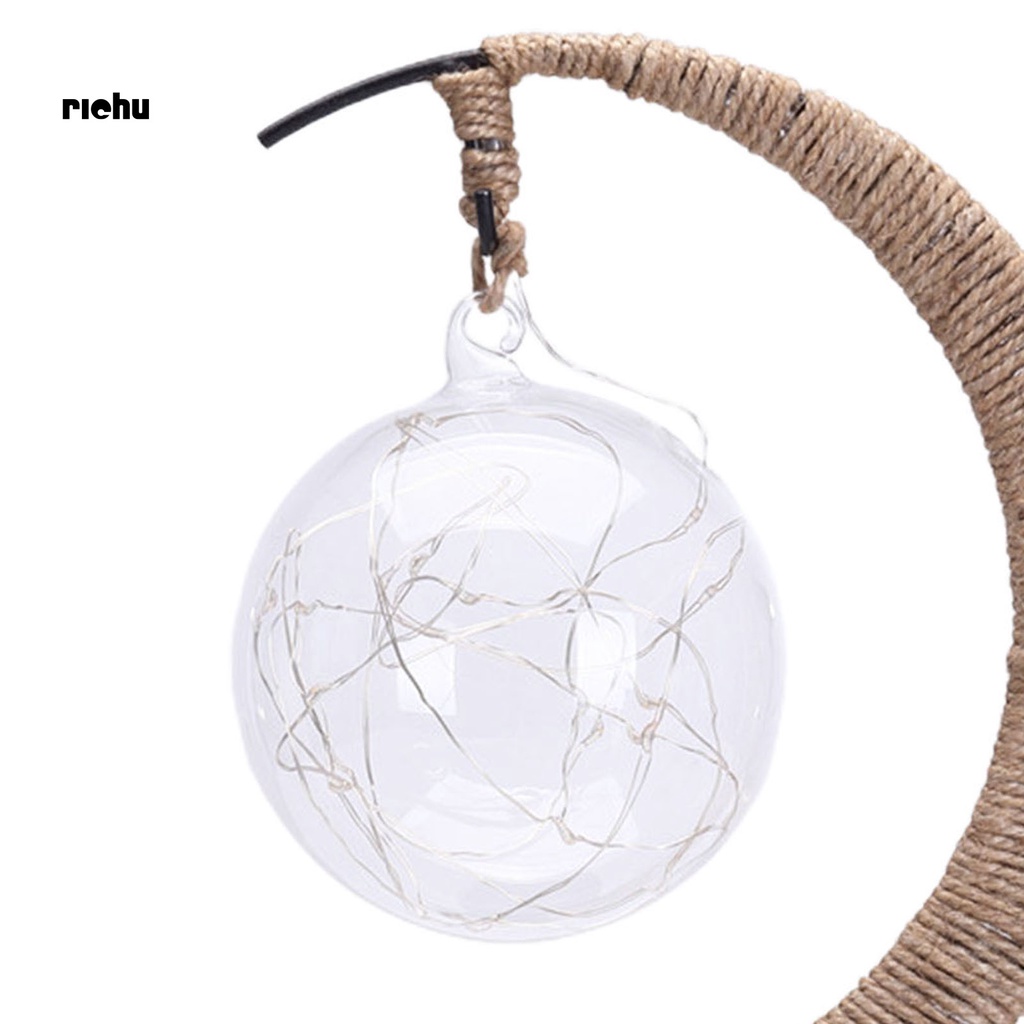 Richu* Braided Night Light Moon LED Night Lamp Decorative for Home