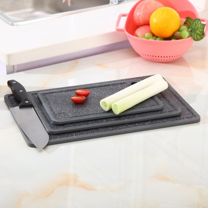 Thớt nhựa giả đá 36x28cm - nhựa không chứa BPA có độ cứng, bền, chống vi khuẩn