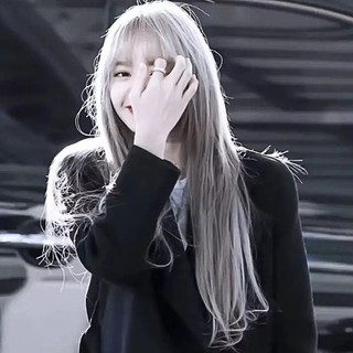 Bộ Tóc Giả Thẳng Dài Màu Xám Bạch Kim Phong Cách Lolita Cho Nữ