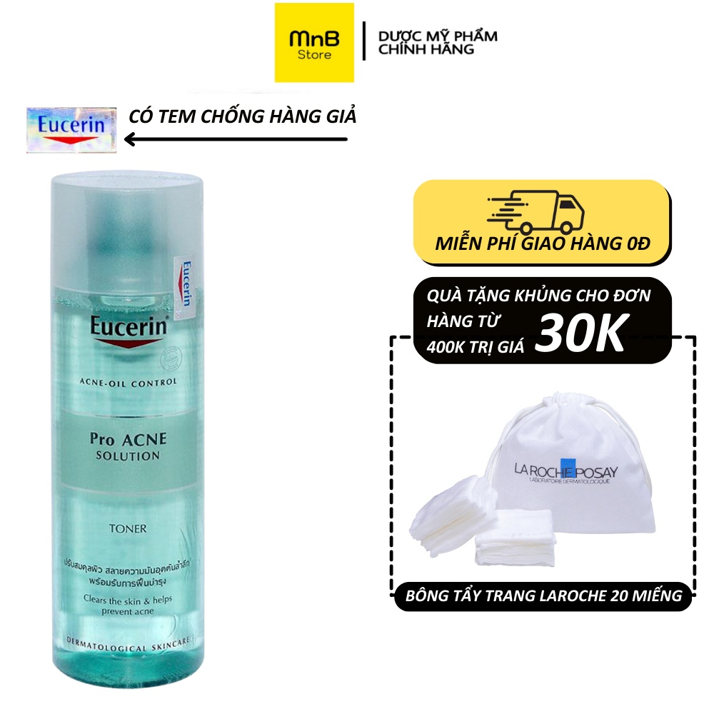 Nước hoa hồng Eucerin Pro ACNE Solution Toner cho da mụn 200ml