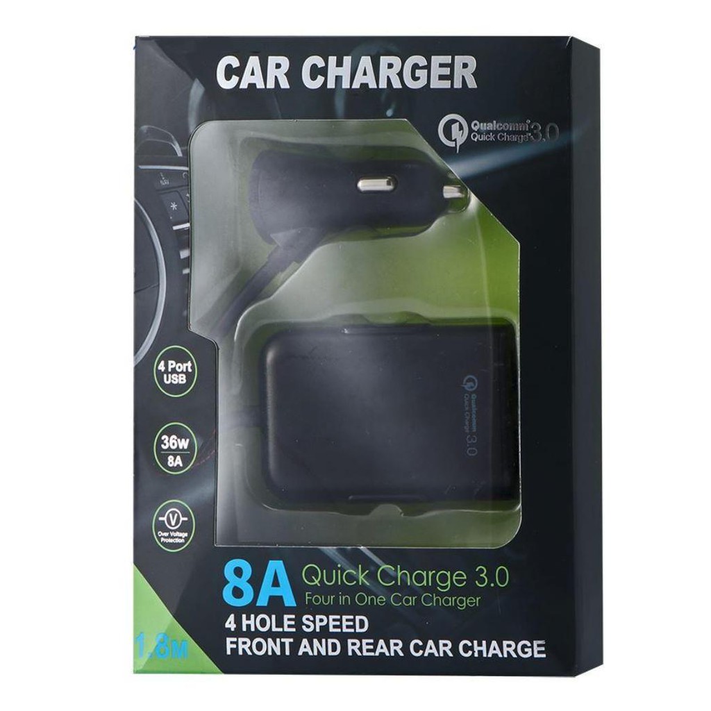 Tẩu sạc nhanh quick charge 3.0 8A - Home and Garden